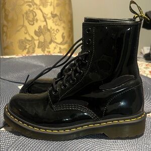 Dr martens Black Patent Leather Women's Boots